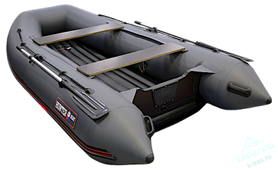 Лодка ПВХ Hunterboat Хантер Классика НД 330А Серая