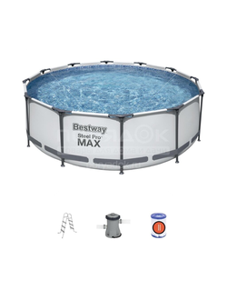 Бассейн  Bestway 56418 (366х100 см) c фильтр-насосом и лестницей