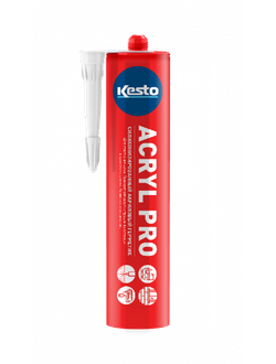 Силиконизированный акриловый герметик Kesto Acryl Pro, 10 (белый), 310 мл