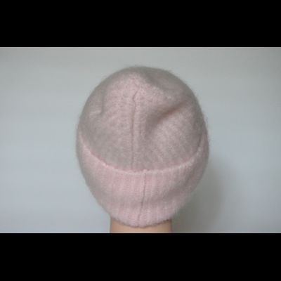 Розовая шапка женская с отворотом Vizio Италия 6946 CRYO