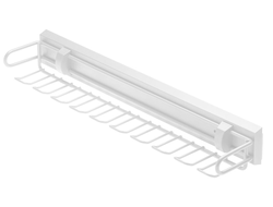 Вешалка для ремней и галстуков белая, без направляющих W-WKRP-BP-10 GTV *