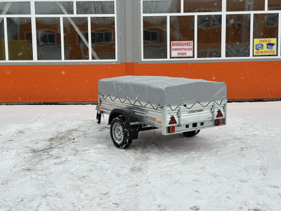 Прицеп «Спутник Expert» (2000х1300х480) увеличенный борт, оцинкованная рама, без подрамника ХИТ ПРОДАЖ!!!