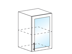 ШВС 500 Шкаф настенный 1-дверный со стеклом