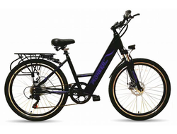 Pioneer Swift 26" (6 скоростей, диск. тормоза, 250W, 10А) (черный)