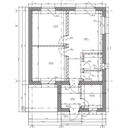 Одноэтажный дом с двумя спальнями 60м² (S38)