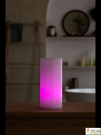 Гладкий парафиновый плафон для LED свечей - 9,2*20см