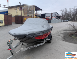 Тент на лодку ВОЛЖАНКА 46 FISH - 2026 с кринобулями без лееров
