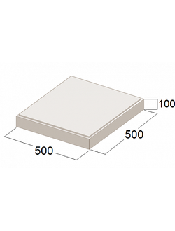 Плитка тротуарная 6К-10 (500x500x10 мм)
