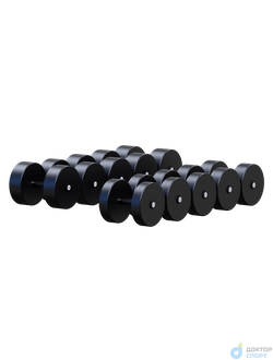 Гантельный ряд 27,5-50кг, 10 пар (шаг 2,5кг)