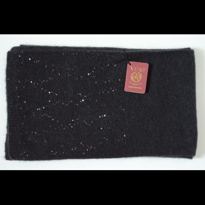 Черный вязаный шарф с пайетками для женщин Vizio Италия 6943 S