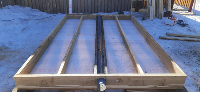 Баня 2м*5м, крыша 1 скат, топка внутри, баня со стационарной мебелью