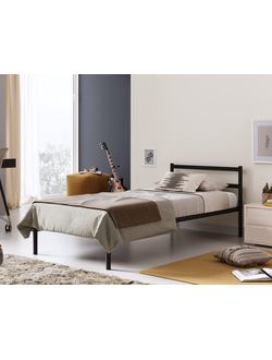 Мета 04.000.9005 (800*2000мм) Кровать разборная металлическая  Черная