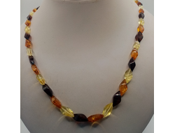 Бусы камнерезные "Змейка"