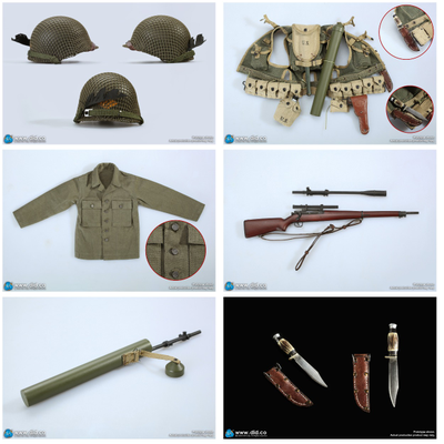 РЯДОВОЙ ДЭНИЭЛ ДЖЕКСОН (СПАСТИ РЯДОВОГО РАЙАНА) - Коллекционная ФИГУРКА 1/6 scale WWII US 2nd Ranger Battalion Series 4 Private Jackson (A80144) - DID