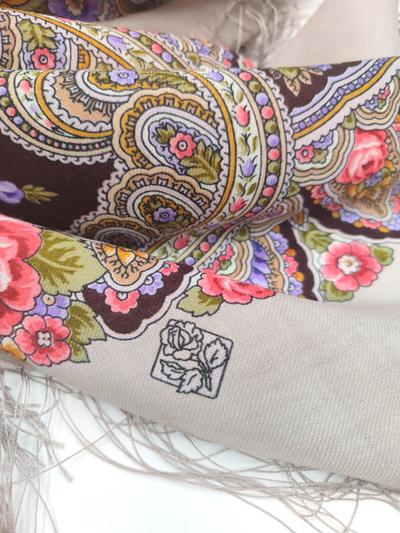 Павловопосадский платок Фиалковые ночи 1978-2