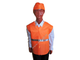 Детский костюм строителя (жилет, шапочка)