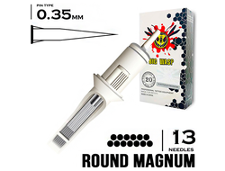 (УЦЕНКА) 13RM/0,35 mm - Round Magnum "BIG-WASP" (STANDARD WHITE)