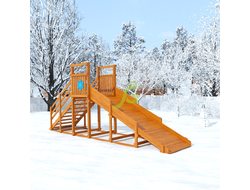 Зимняя горка "IgraGrad Snow Fox Start", скат 4 м фото