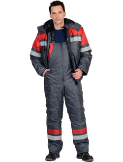 Костюм утепленный -ОРБИТА куртка, п/к (серый)