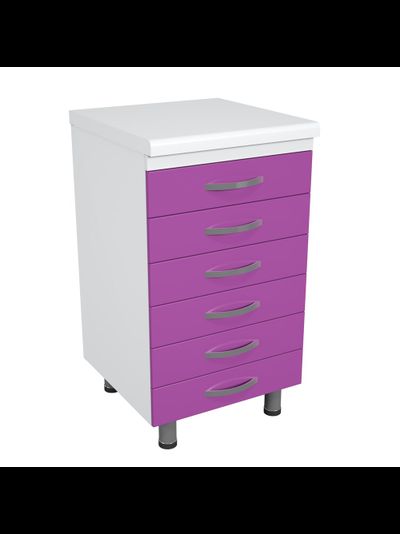 Тумба металлическая с ящиками на опорах ТМЯ-6.0