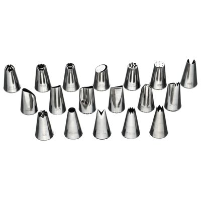 Набор кондитерских насадок 18 шт нерж. для декора тортов, пирожных и других конд. изделий №2