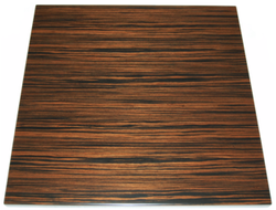 Macassar Ebony Veneer with Matching Edge