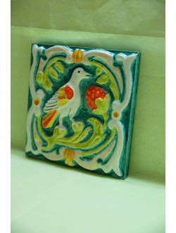 Соловей Красной Горы (изразцовая плитка)