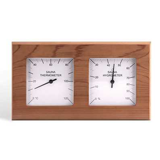 ТН-21R Термогигрометр Канадский кедр Очки квадрат