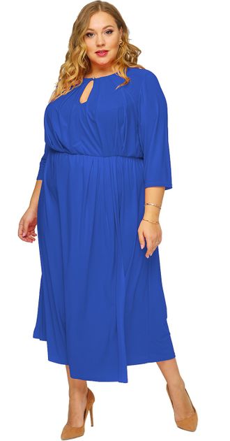 Женственное платье Арт. 1823503 (Цвет васильковый) Размеры 52-68