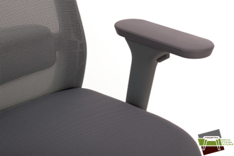Кресло WORK W-218C сетка серая