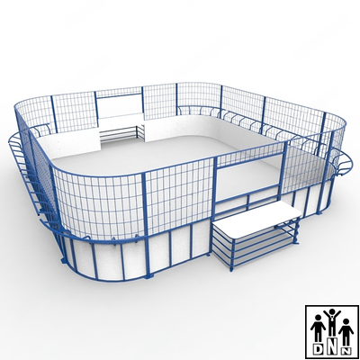 Панна площадка стальная квадратная с высоким бортом