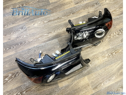 Фары Land Cruiser 200 Brownstone черные 07-15 год