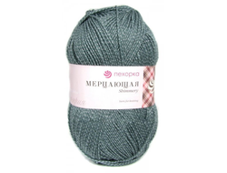 Пряжа Мерцающая Пехорка Состав: 96% акрил высокообъёмный, Метанит-4% Вес и длина нити:100 г 430 м. цвет   Маренго