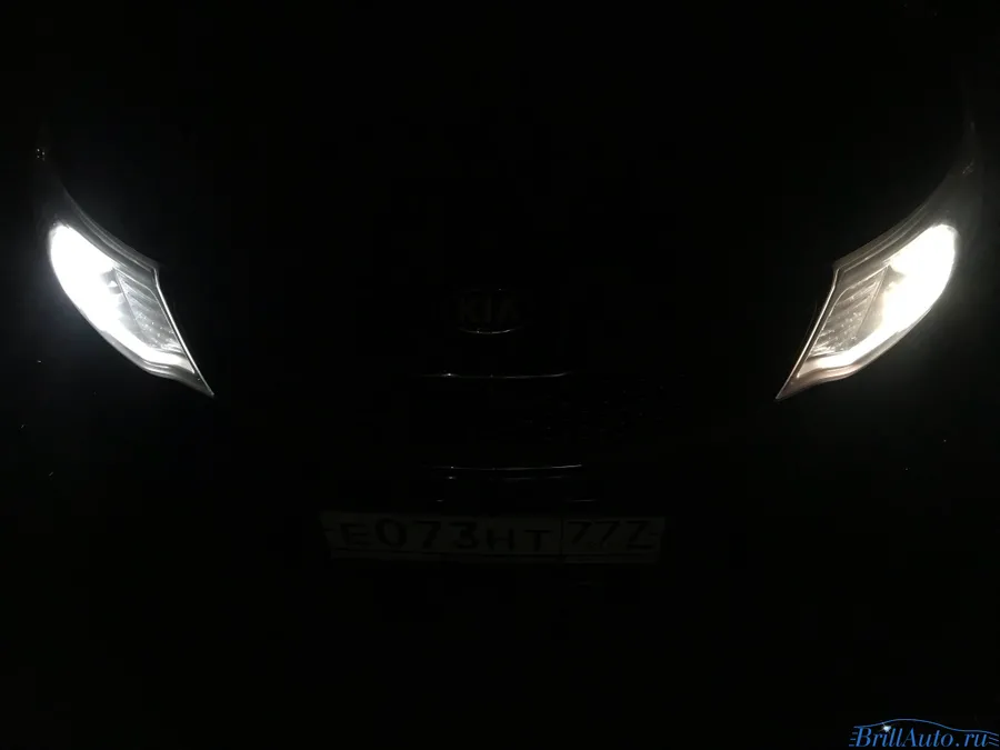 Светодиодные лампы Optima I-Zoom на Kia Rio