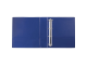 Папка на 4 кольцах с передним прозрачным карманом BRAUBERG, картон/ПВХ, 75 мм, синяя, до 500 листов, 228397
