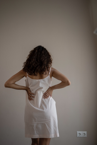 Комбинация из батиста (персиковая)