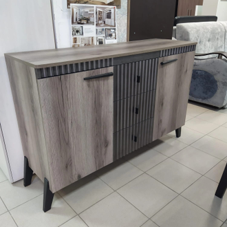 Комод на ножках Ольга 3 сиьвер