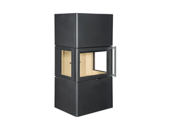 Камин Крит черный / графит, Экокамин (Россия)