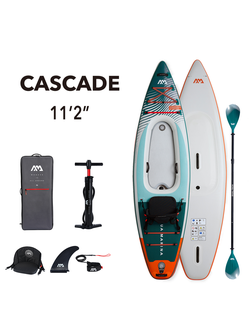 Каяк/SUP-доска надувная с веслом Aqua Marina Cascade 11'2"