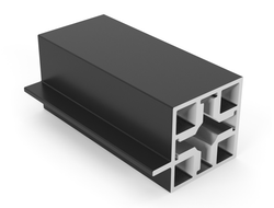 QB Профиль под стекло, Чёрный матовый, L=....  QB0815.VP540.BKSPC.CJ  ARISTO *