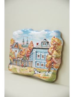 Городской сюжет осень (панно)