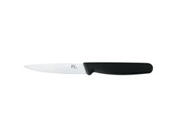 Нож для чистки овощей и фруктов 10 см, черная пластиковая ручка