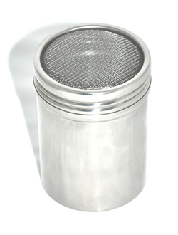 Емкость для сыпучих прод. 0,3 л. с мелк. сеткой нерж. /1/