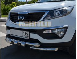 Защита переднего бампера G d60 для Kia Sportage (2010-2015)