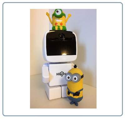 DE-WMrobot-clock Видеоняня WiFi-LAN видеокамера моторизированная с DVR, HD 960 p (cam360)