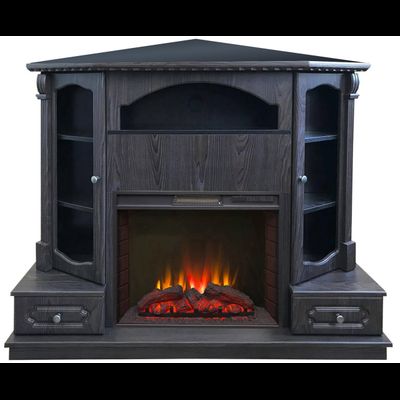 Угловой электрокамин Вилс BL с очагом Sparta 25.5 LED