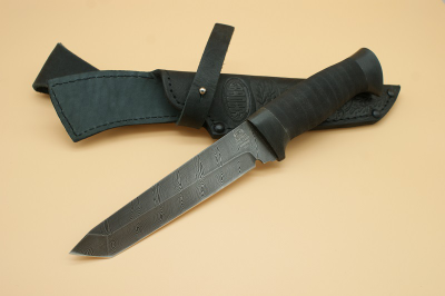 Нож "Н10"  черный дамаск  ЗЗОСС  Златоуст