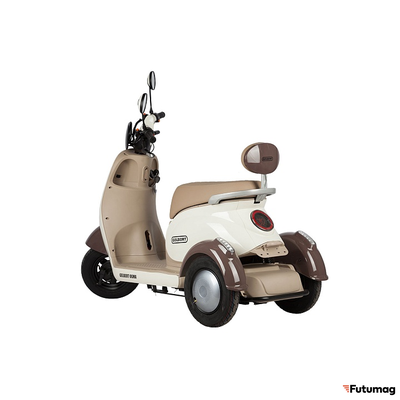 Электротрицикл Rutrike Gelbert Ogma 48V/60V 650Вт бело-коричневый