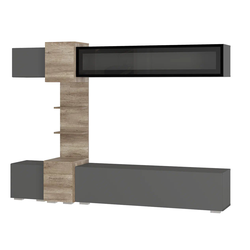 Гостиная Рейн (2200*1600*400мм) Графит/Дуб каньон