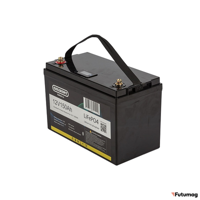 Литиевый тяговый аккумулятор Gelbert LiFePO4 (12V/150Ah/150А/1,800Wh) [6-EVF-150] Bluetooth